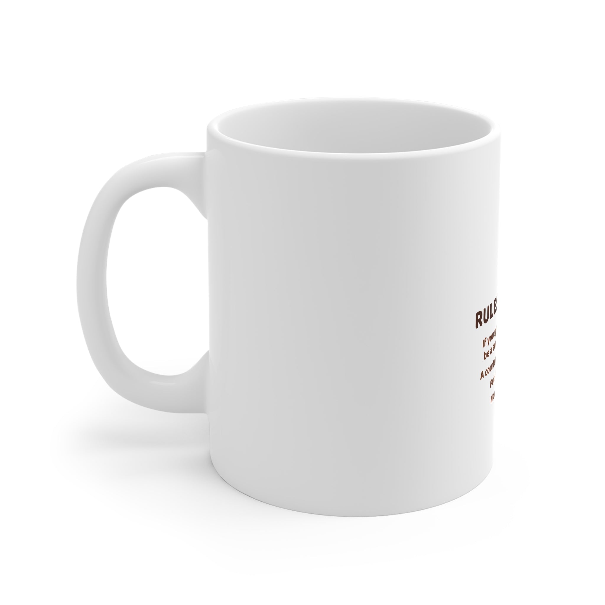 Rules of the Loo — Funny Poo in the Loo Mug