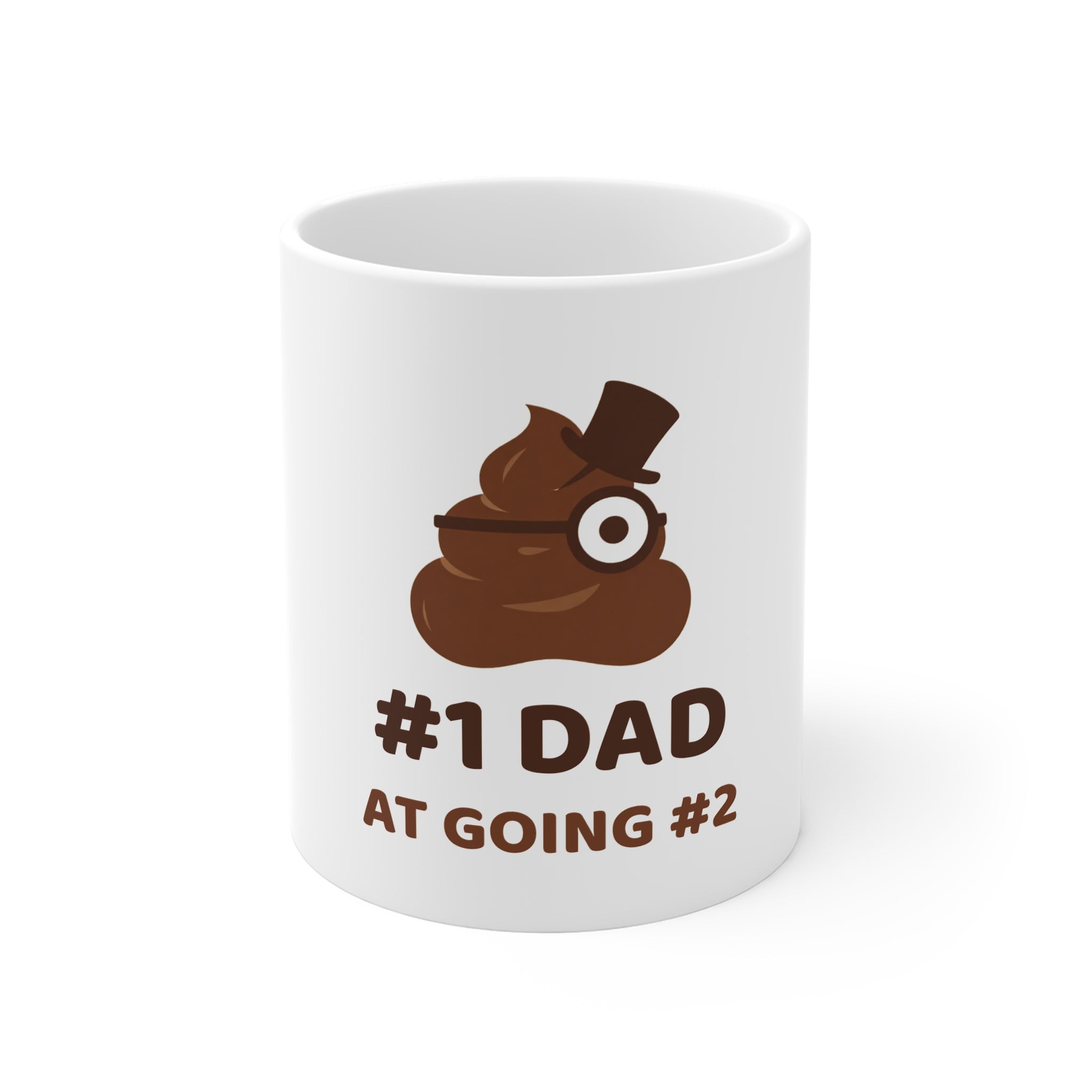 #1 Dad at Going #2 — Funny Poo in the Loo Mug